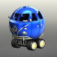Small Vw T1 bus toy 3D Printing 38348