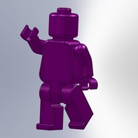 Small Movable Mini Figure v2.0 3D Printing 38485
