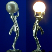 Small 3D printed lamp "Woman carrying light"  3D Printing 385541