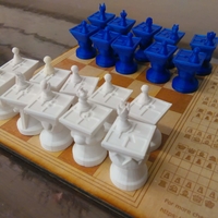 Small MetaChess Chess-on-Chess game variant 3D Printing 388589
