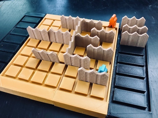 Quoridor (Maze Board Game) - With Box by M&M, Download free STL model