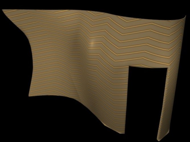 A wavy wall 3D Print 39038 A wavy wall 3D Print 39038