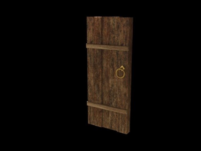 Old medieval door 3D Print 39048