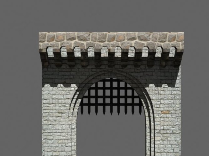 medieval front gate 3D Print 39049