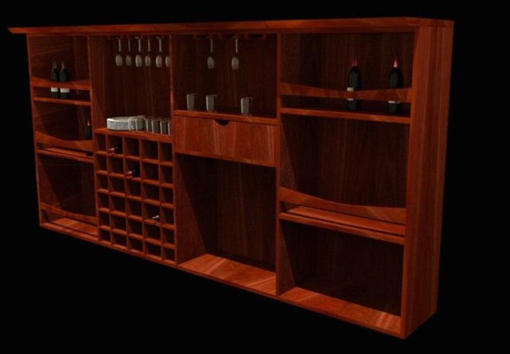 A bar/pub cabinet 3D Print 39053