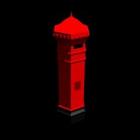Small Old english letter box 3D Printing 39056