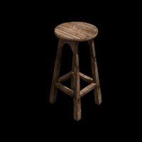 Small A bar stool 3D Printing 39066