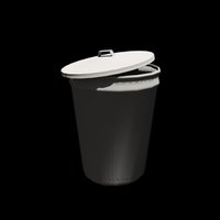 Small A trash can 3D Printing 39067