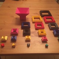 Small 3D cube puzzle toys 3D Printing 39204