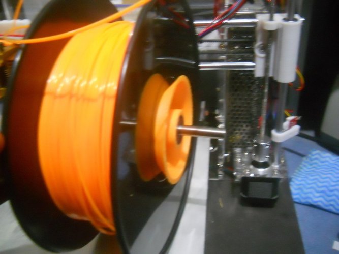 Adjustable threaded filament spool holder 3D Print 39281