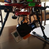 Small Quadcopter DJI F450 support pour Gimbal Tarot 2D et Gopro 3 3D Printing 39793