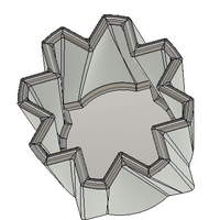 Star Vase top with filet edge - Thumbnail 2