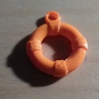 Small Lifebelt keyring / pendant 3D Printing 40084