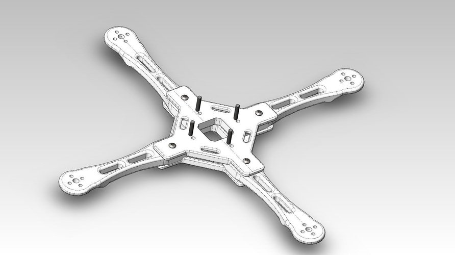  FPV Racing Quad- / Hexa- / TriCopter frame 3D Print 40161