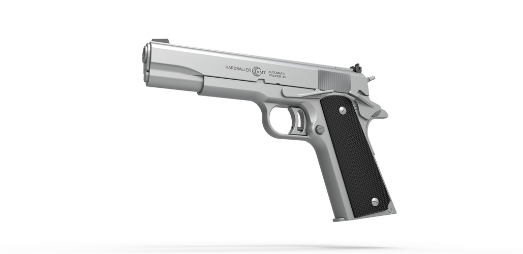 Pistol AMT Hardballer 3D Print 402558 Pistol AMT Hardballer 3D Print 402558