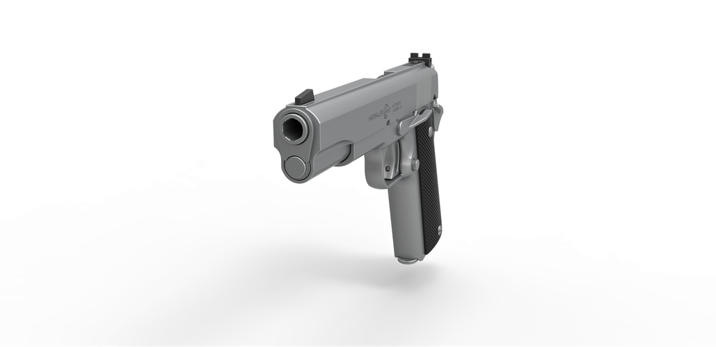Pistol AMT Hardballer 3D Print 402559 Pistol AMT Hardballer 3D Print 402559