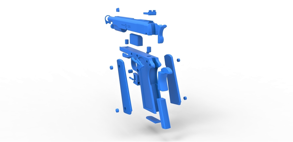 Pistol AMT Hardballer 3D Print 402577 Pistol AMT Hardballer 3D Print 402577