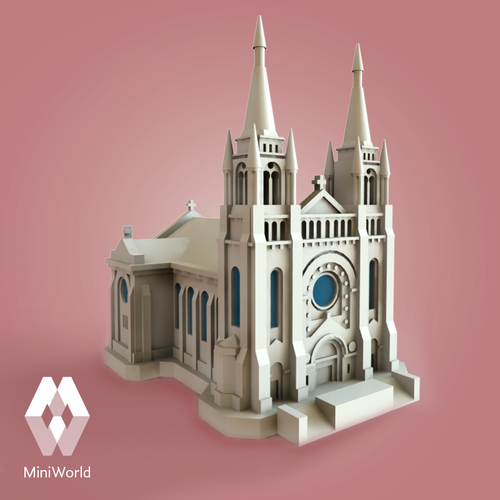 Sioux Falls Cathedral, South Dakota 3D Print 40269