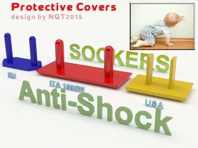 Anti Shock / Protective Socker for kids by NQT2015 3D Print 40359