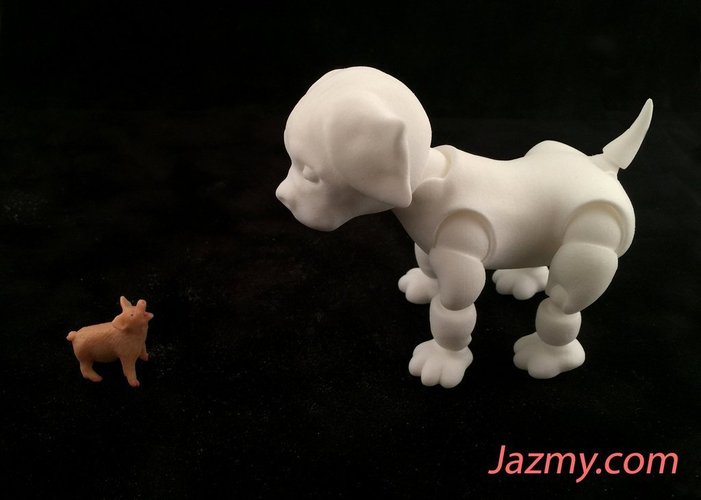 3d Jointed Puppy Dog 3D Print 40442