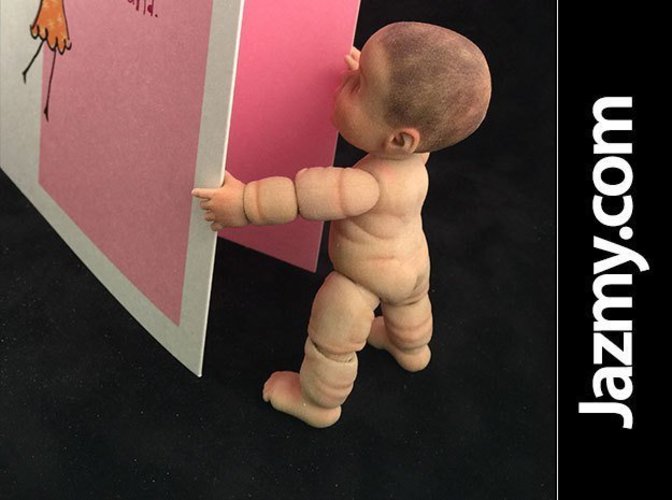 3D Jointed Articulated Baby 3D Print 40449