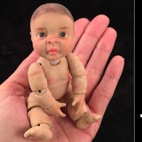 Small 3D Jointed Articulated Baby 3D Printing 40456