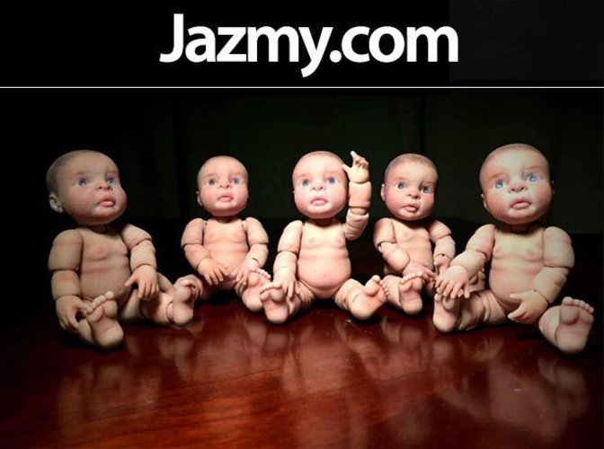 3D Jointed Articulated Baby 3D Print 40457