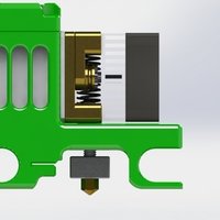 Small Da Vinci 1 3D Printer Extruder Carriage for MK8  3D Printing 40585