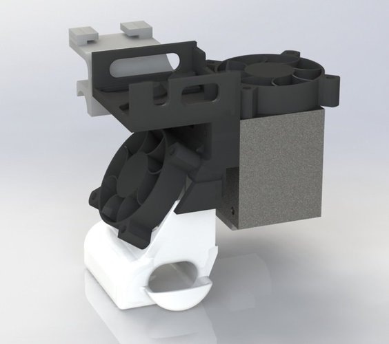 UP Mini extruder gear cooling mod 3D Print 40632