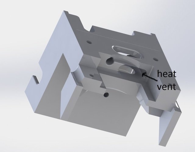 UP Mini extruder gear cooling mod 3D Print 40633
