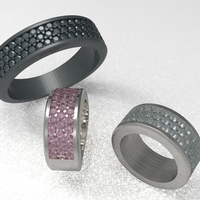 half way 3 raw wedding ring - Thumbnail 10