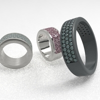 half way 3 raw wedding ring - Thumbnail 13