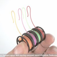 Mini filament spool and earring carousel stand - Thumbnail 4