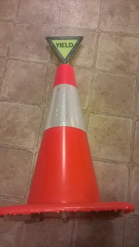 Yield Sign For Safety Cones 3D Print 41056 Yield Sign For Safety Cones 3D Print 41056