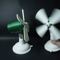 Small Retro toy fan 3D Printing 41163