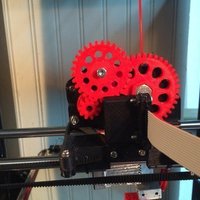 Small triple gear Extruder with NEMA 14 (V2.0) 3D Printing 41266