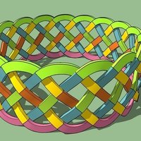 Small Celtic wristband 3D Printing 41494