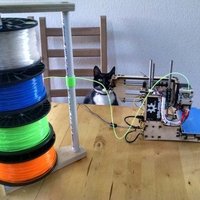 Small Filament stack with free spinning spools 3D Printing 41497