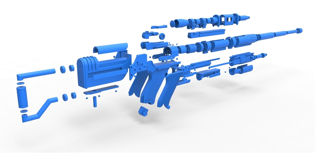 Blaster rifle A-180 from Star Wars 3D Print 416677 Blaster rifle A-180 from Star Wars 3D Print 416677