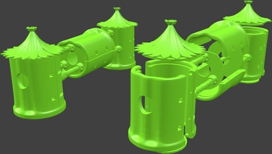 Modular Bamboo BirdHouse 3D Print 41849