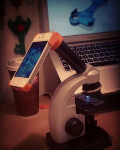 Microscope eyepiece case for iPhone 4 3D Print 41999