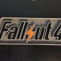 Small Fallout 4 Logo 3D Printing 42013