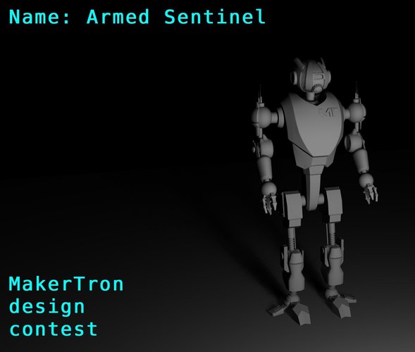 Maker Tron-armed sentinel 3D Print 42111 Maker Tron-armed sentinel 3D Print 42111