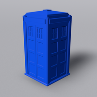 Small TARDIS with Lights and Sound 3D Printing 42252