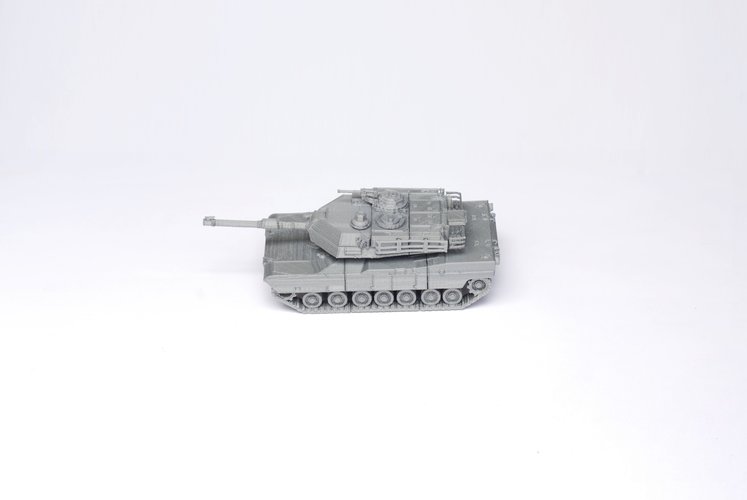 M1 Abrams Tank Model Kit - 25 body parts 3D Print 42461