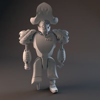 Small Pirate Robot 3D Printing 42505