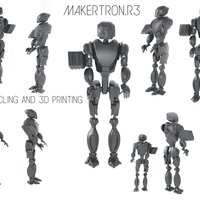 Small MAKERTRON.R3 he is really a maker. A 3d maker!  3D Printing 42730