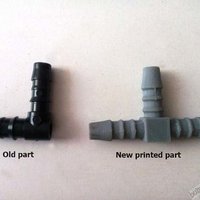 Small Chevrolet Daewoo air T joint replacement part 3D Printing 42739