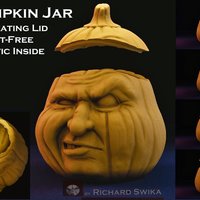 Small Grumpkin Jar with Lid 3D Printing 42894