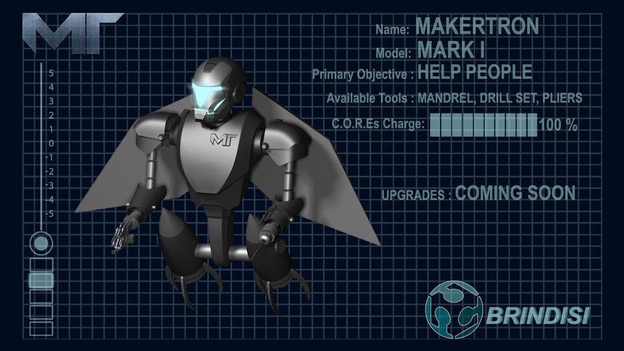 MAKERTRON-MARK I SUPPORT KIT (FULLY 3D FDM PRINTABLE) 3D Print 43091